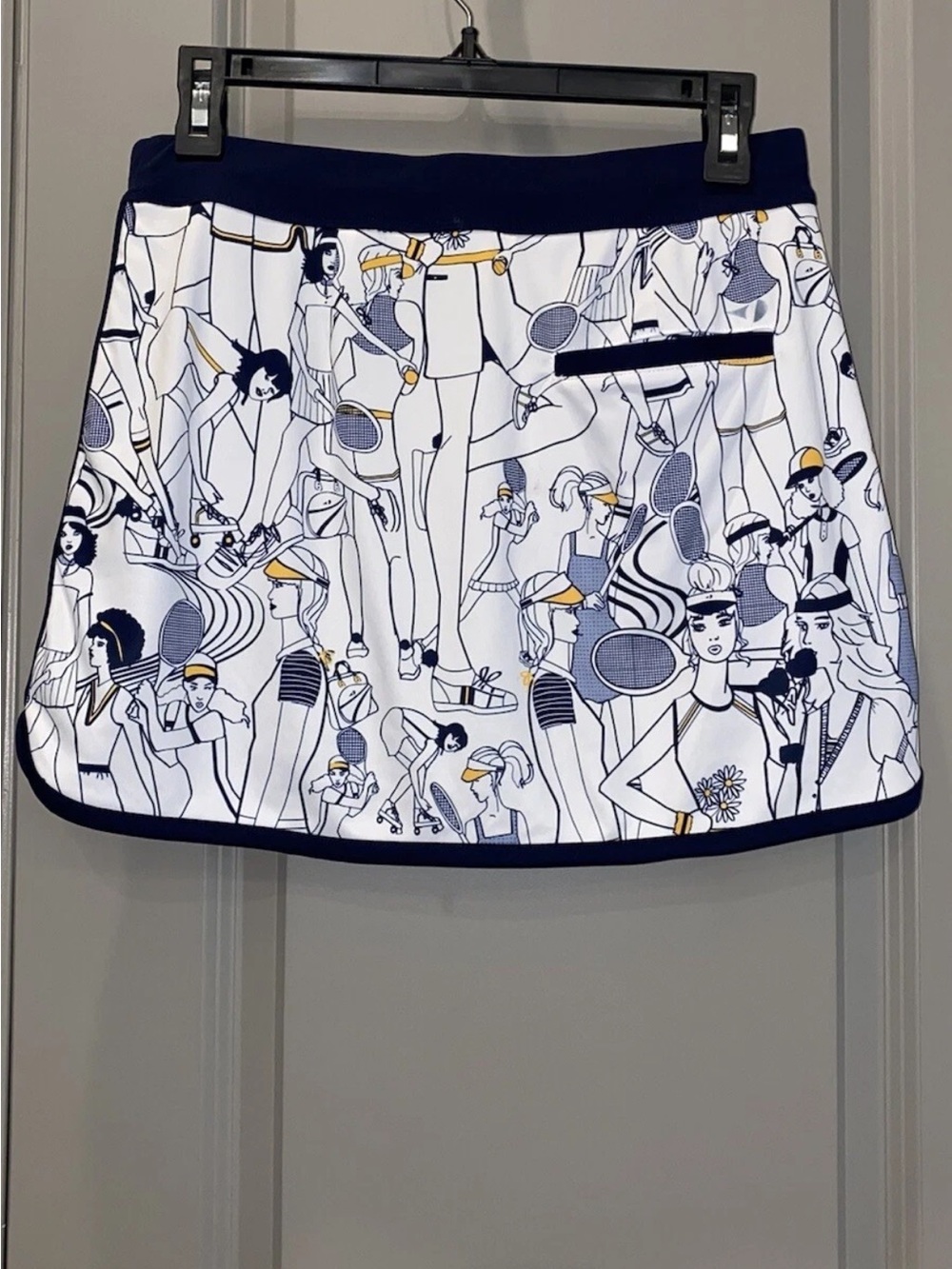 Grand Slam Navy & White Performance Tennis Pickleball Golf Skort - Size L - Picture 6 of 8
